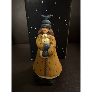 Lang & Wise Sherri Buck Baldwin Special Friends Girl with Snowman Figurine 1998